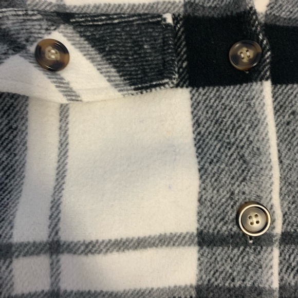 SHEIN drop shoulder plaid overcoat (no pockets) - Picture 6 of 9